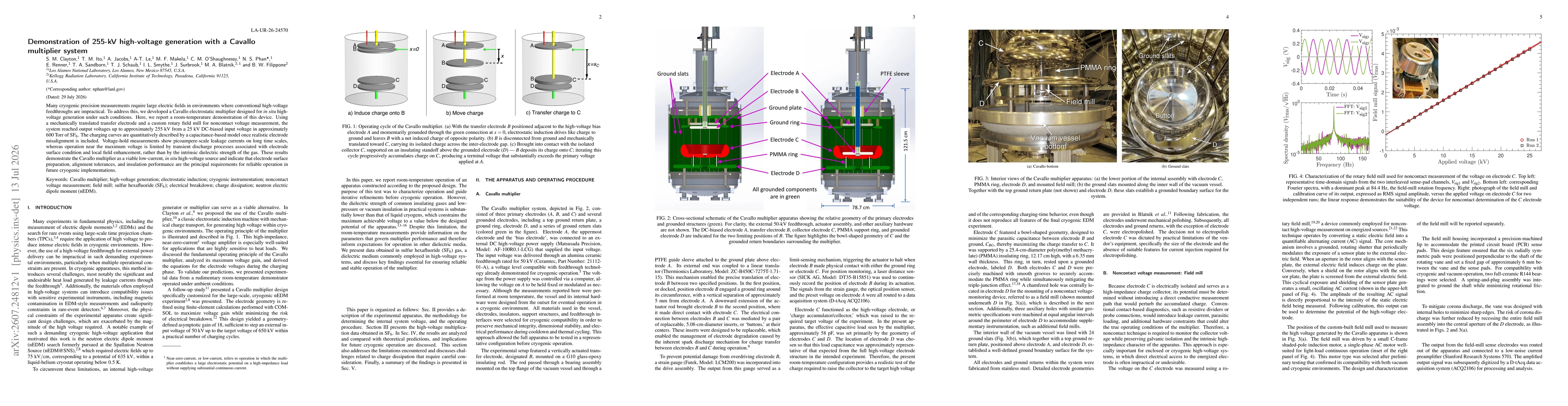 Thumbnail for Demonstration of 255-kV high-voltage generation with a Cavallo multiplier system