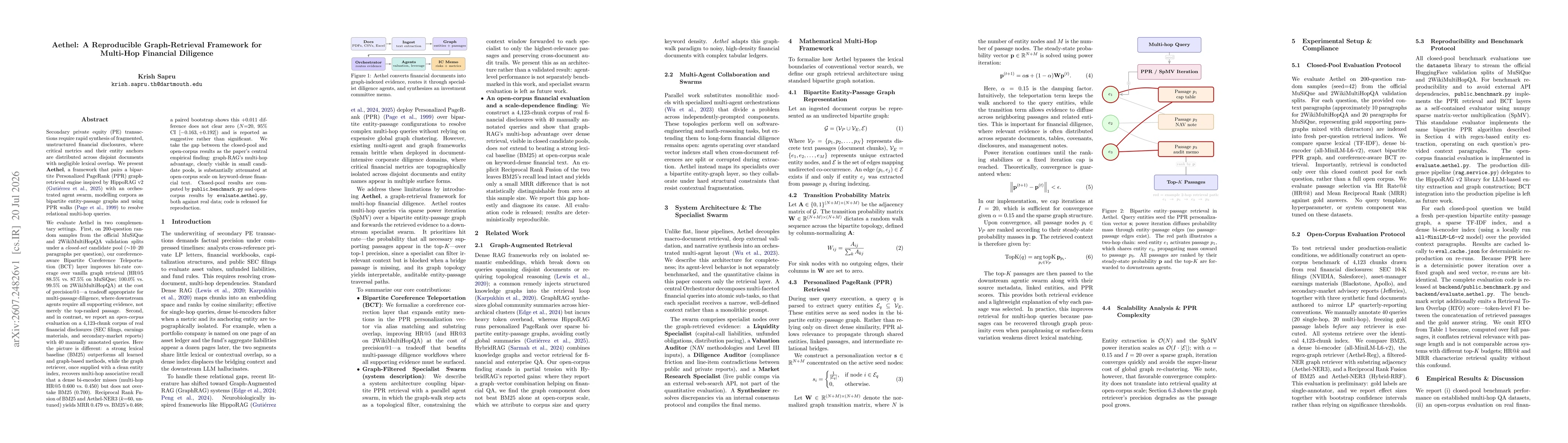Thumbnail for Aethel: A Reproducible Graph-Retrieval Framework for Multi-Hop Financial Diligence