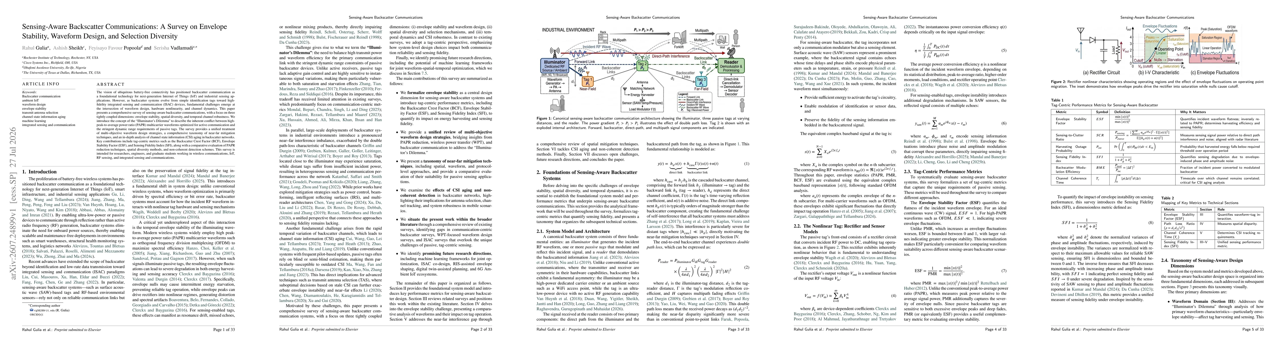 Thumbnail for Sensing-Aware Backscatter Communications: A Survey on Envelope Stability, Waveform Design, and Selection Diversity