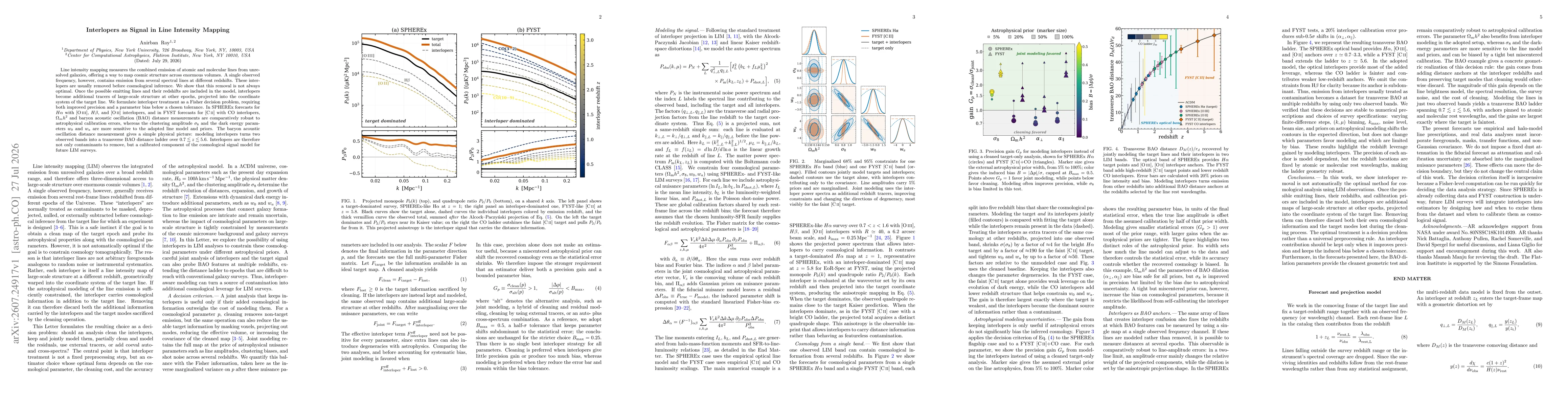 Thumbnail for Interlopers as Signal in Line Intensity Mapping