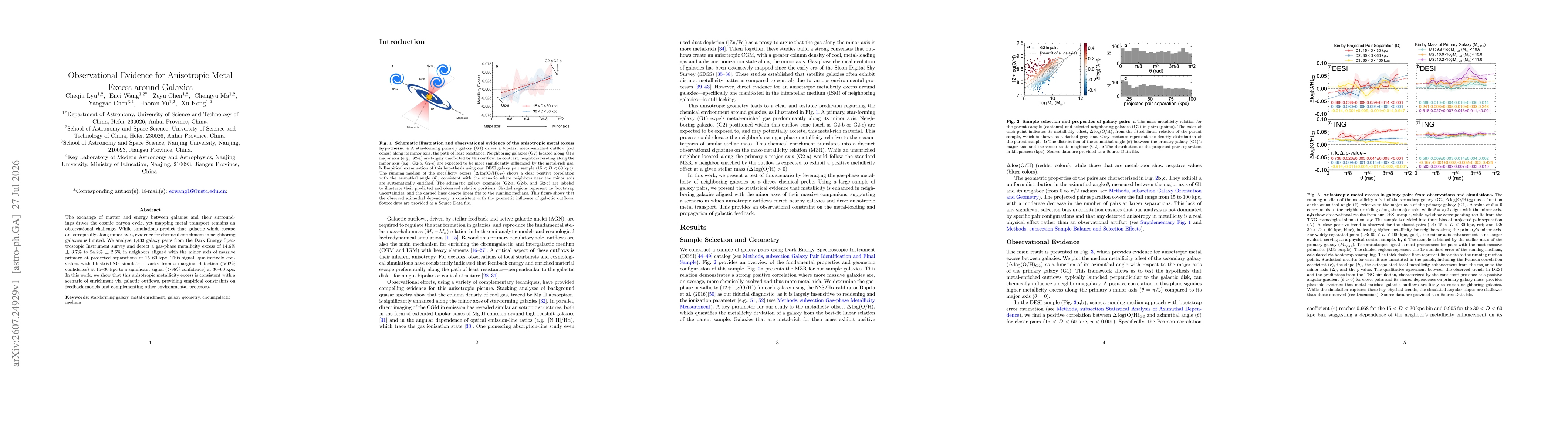 Thumbnail for Observational Evidence for Anisotropic Metal Excess around Galaxies