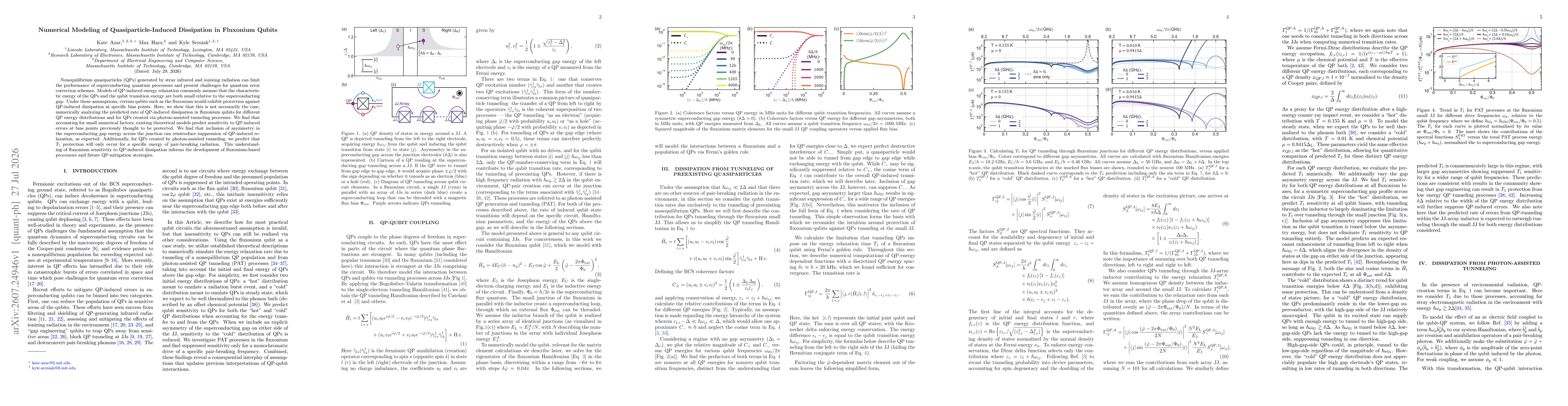 Thumbnail for Numerical Modeling of Quasiparticle-Induced Dissipation in Fluxonium Qubits