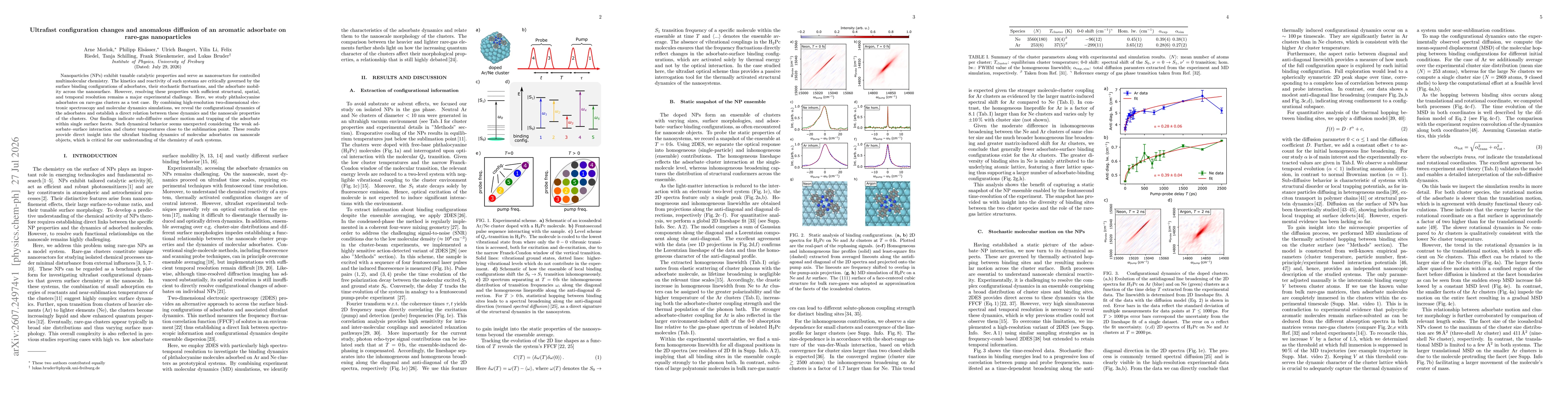 Thumbnail for Ultrafast configuration changes and anomalous diffusion of an aromatic adsorbate on rare-gas nanoparticles
