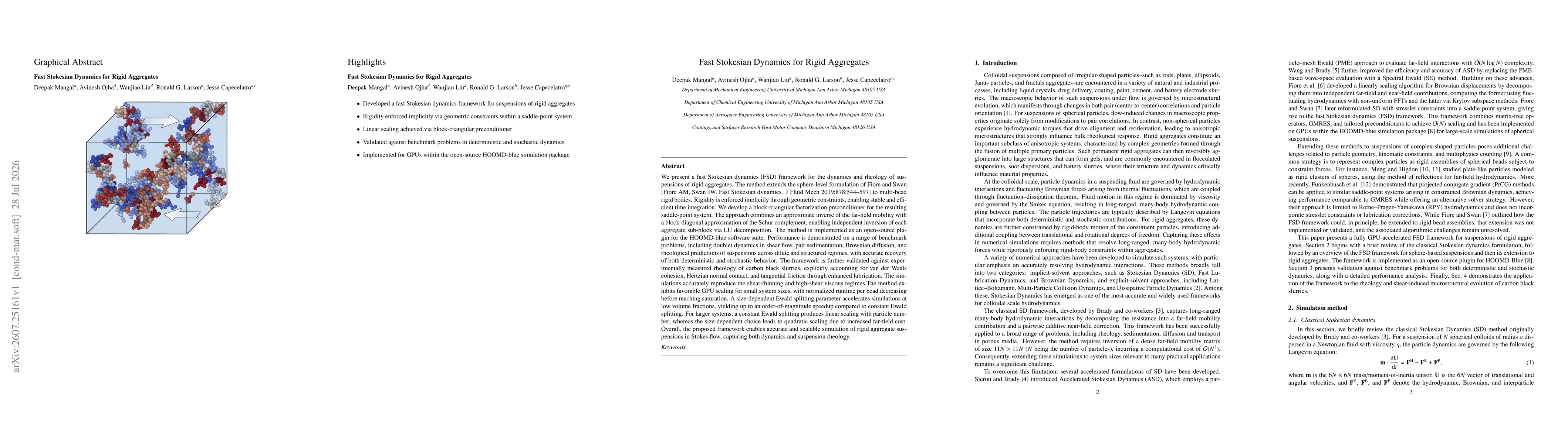 Thumbnail for Fast Stokesian Dynamics for Rigid Aggregates