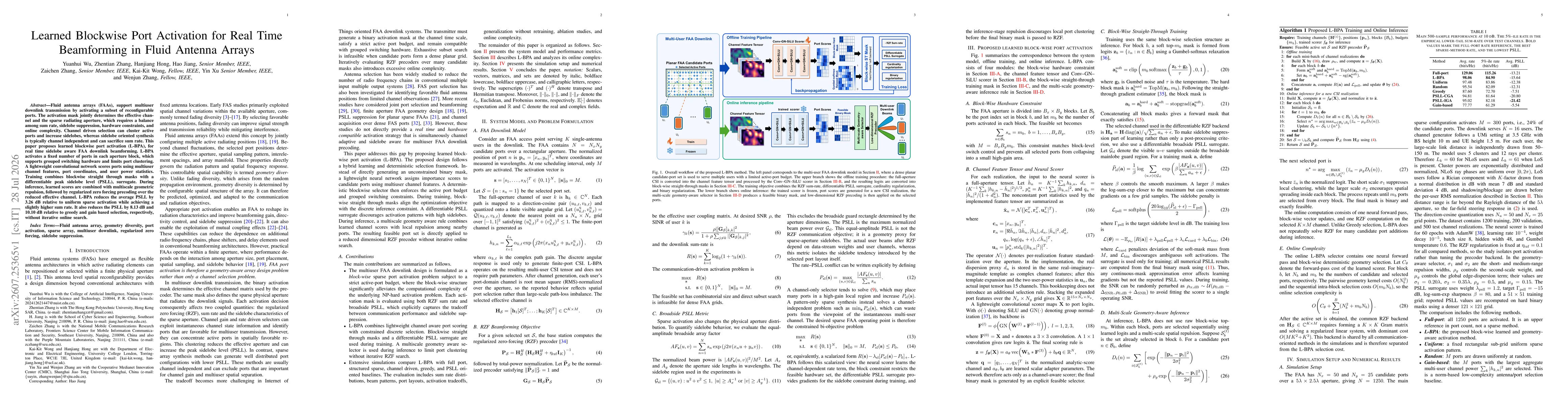 Thumbnail for Learned Blockwise Port Activation for Real Time Beamforming in Fluid Antenna Arrays