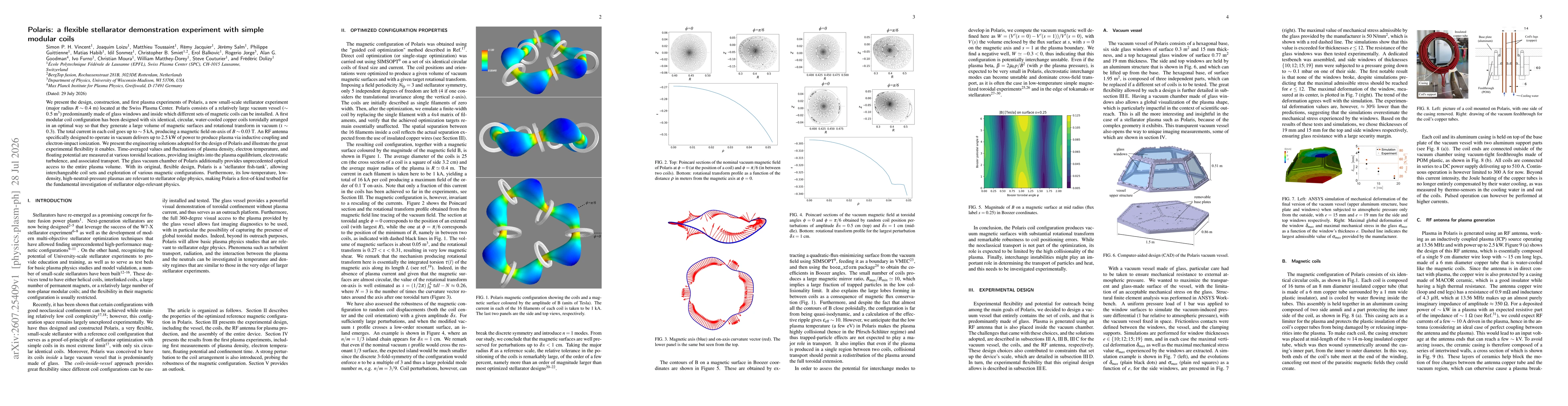 Thumbnail for Polaris: a flexible stellarator demonstration experiment with simple modular coils