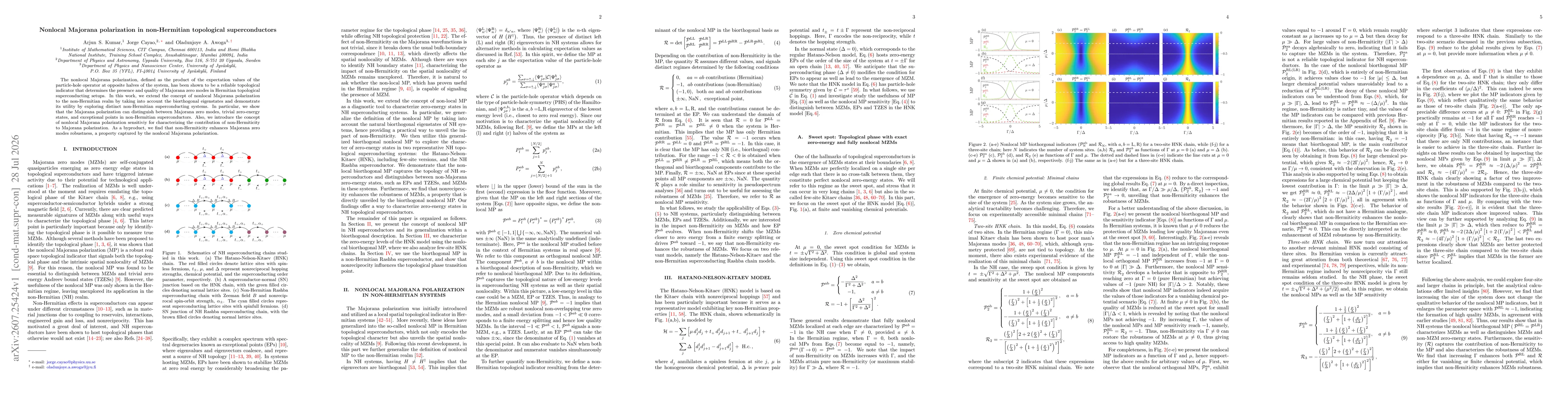Thumbnail for Nonlocal Majorana polarization in non-Hermitian topological superconductors