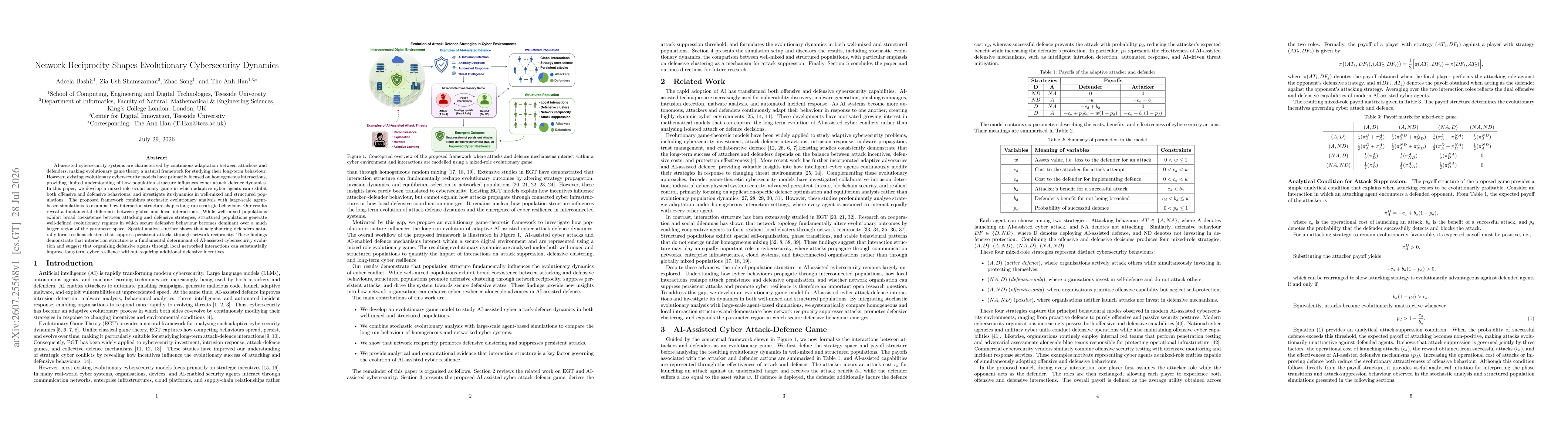 Thumbnail for Network Reciprocity Shapes Evolutionary Cybersecurity Dynamics