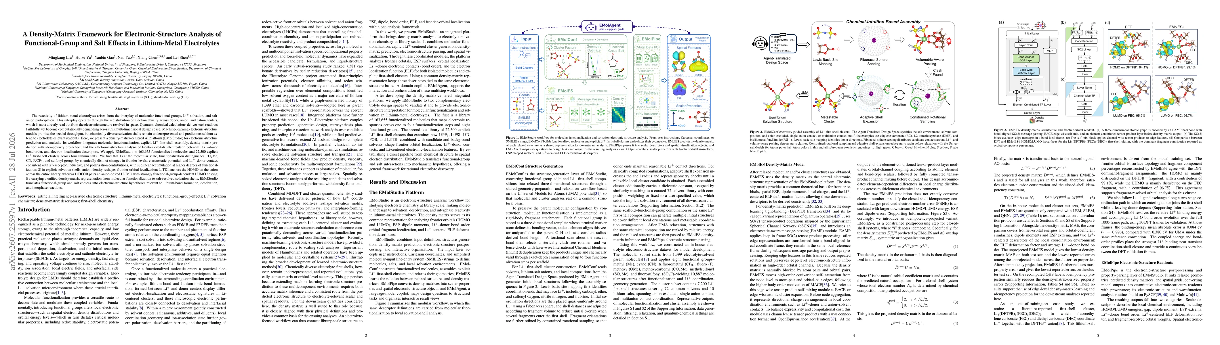 Thumbnail for A Density-Matrix Framework for Electronic-Structure Analysis of Functional-Group and Salt Effects in Lithium-Metal Electrolytes
