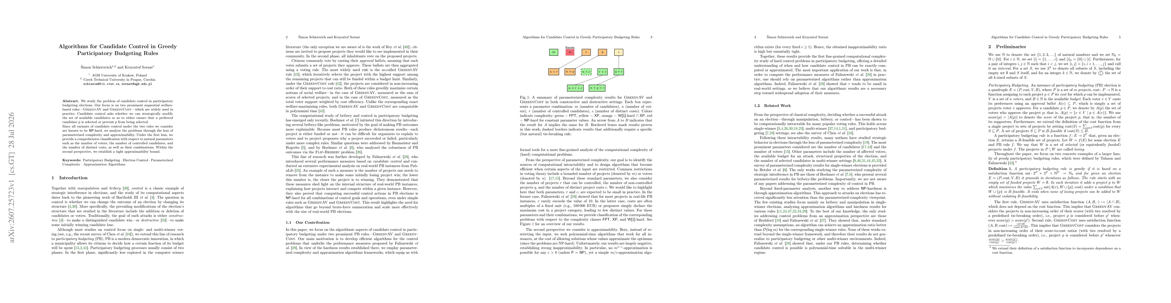 Thumbnail for Algorithms for Candidate Control in Greedy Participatory Budgeting Rules