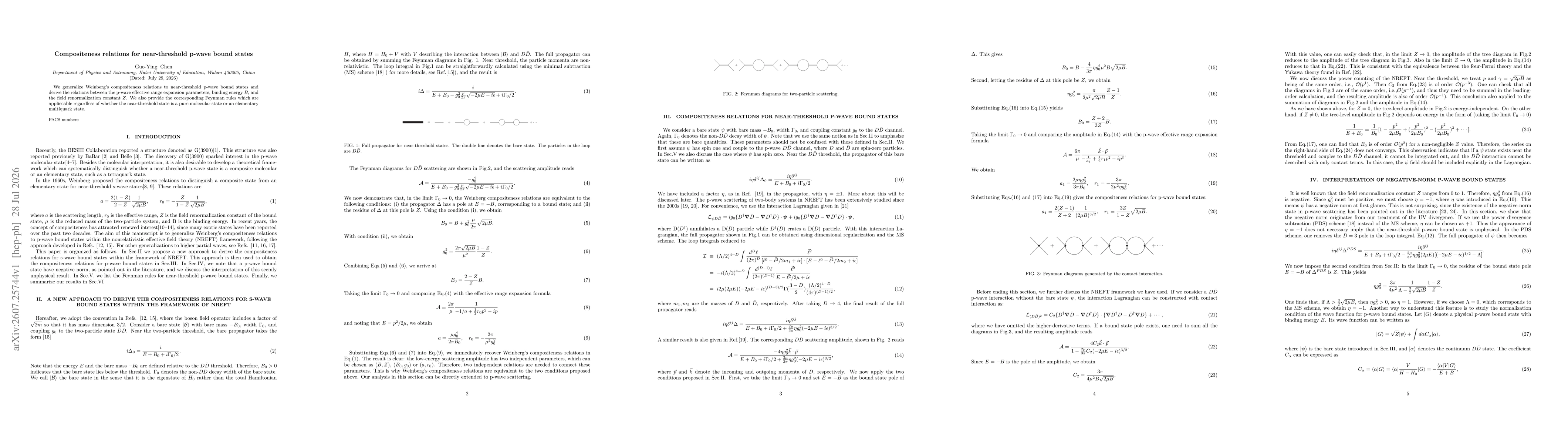 Thumbnail for Compositeness relations for near-threshold p-wave bound states