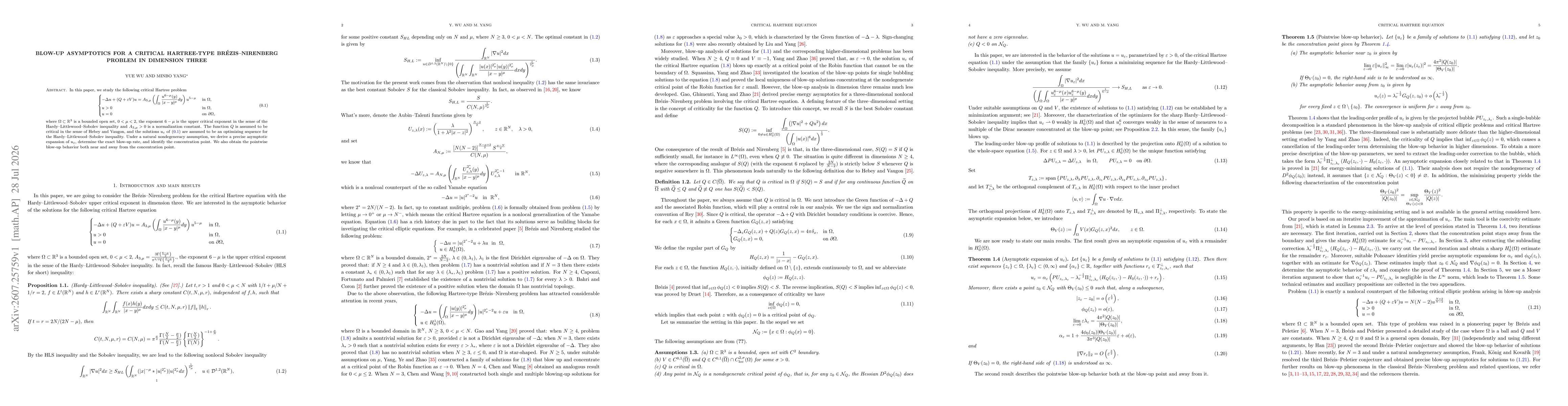 Thumbnail for Blow-up asymptotics for a critical Hartree-type Brézis--Nirenberg problem in dimension three