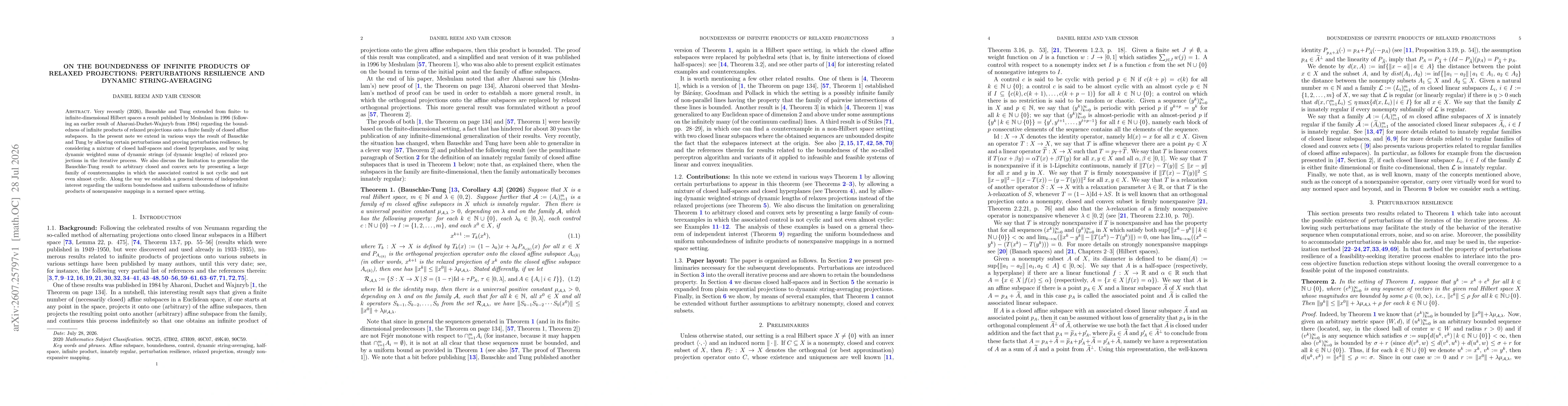 Thumbnail for On the boundedness of infinite products of relaxed projections: perturbations resilience and dynamic string-averaging