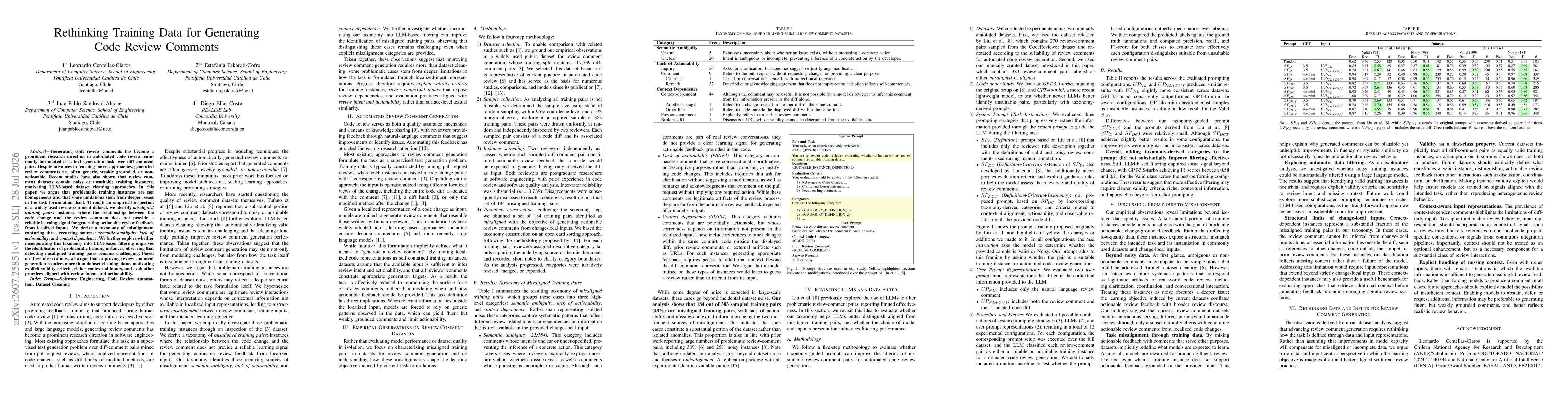Thumbnail for Rethinking Training Data for Generating Code Review Comments