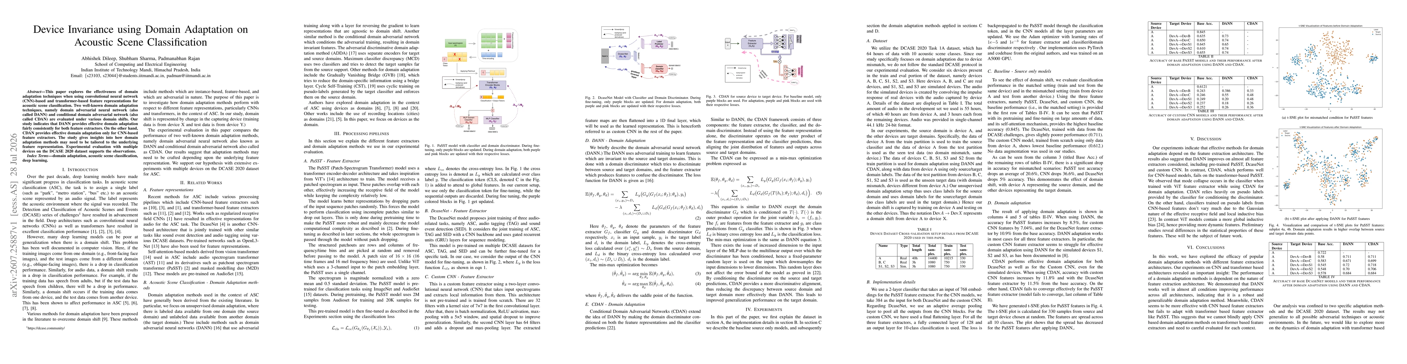 Thumbnail for Device Invariance using Domain Adaptation on Acoustic Scene Classification