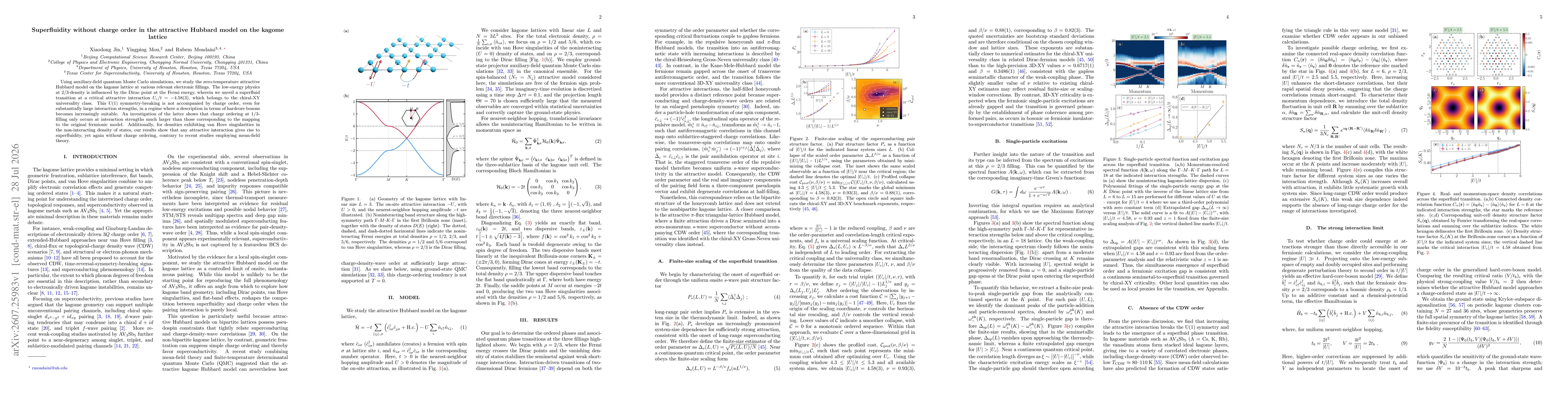 Thumbnail for Superfluidity without charge order in the attractive Hubbard model on the kagome lattice