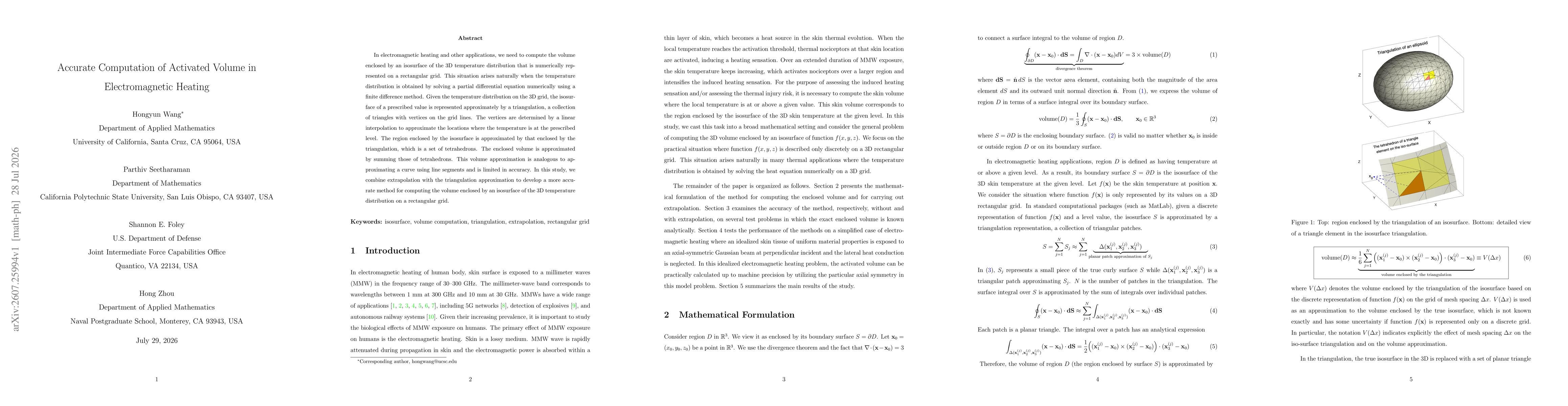 Thumbnail for Accurate Computation of Activated Volume in Electromagnetic Heating