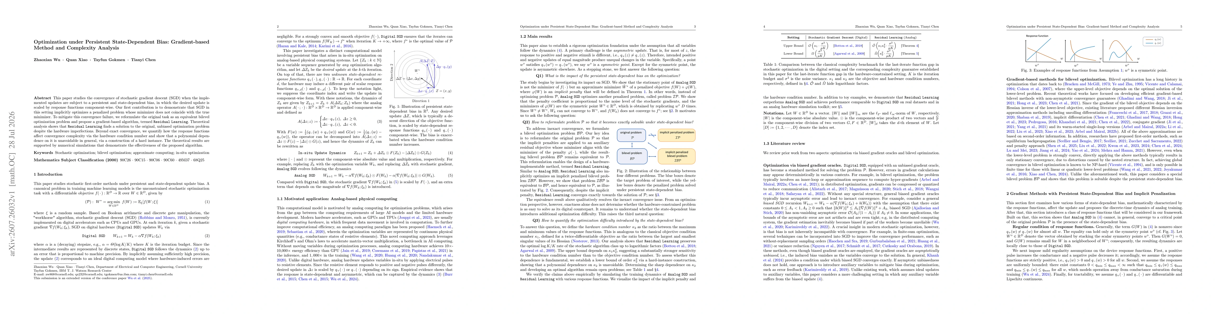 Thumbnail for Optimization under Persistent State-Dependent Bias: Gradient-based Method and Complexity Analysis