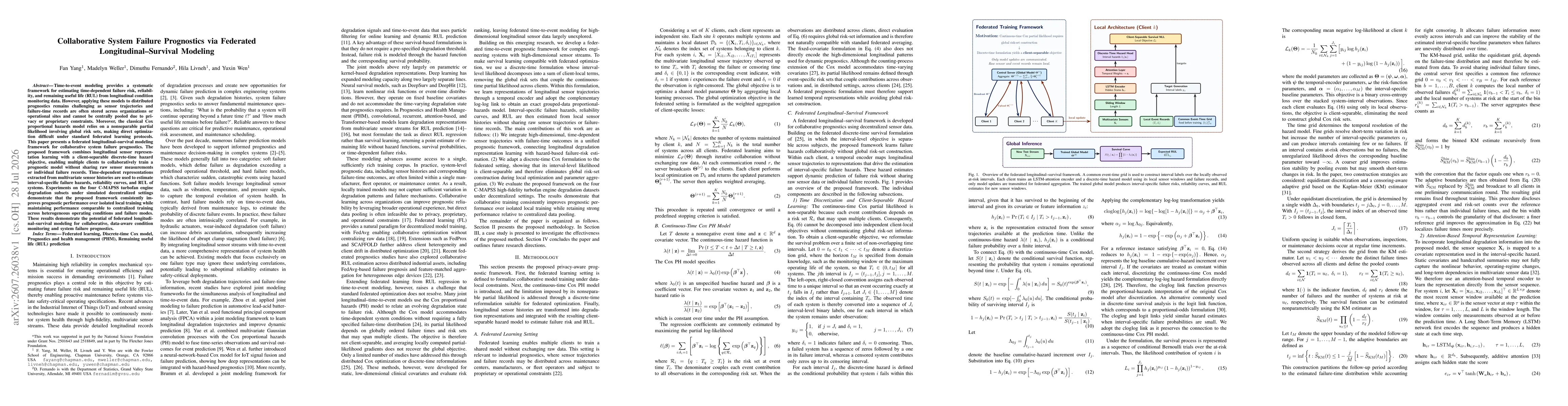 Thumbnail for Collaborative System Failure Prognostics via Federated Longitudinal-Survival Modeling