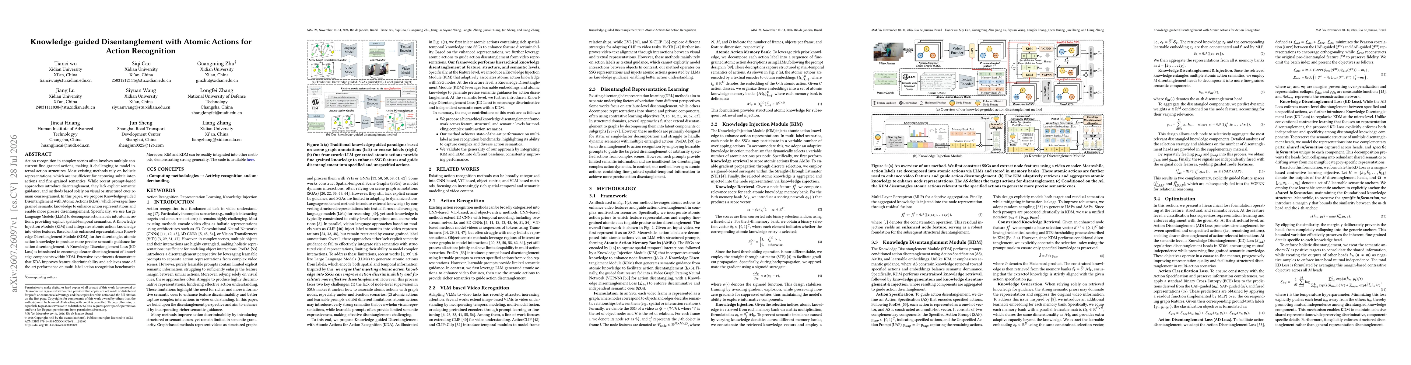 Thumbnail for Knowledge-guided Disentanglement with Atomic Actions for Action Recognition