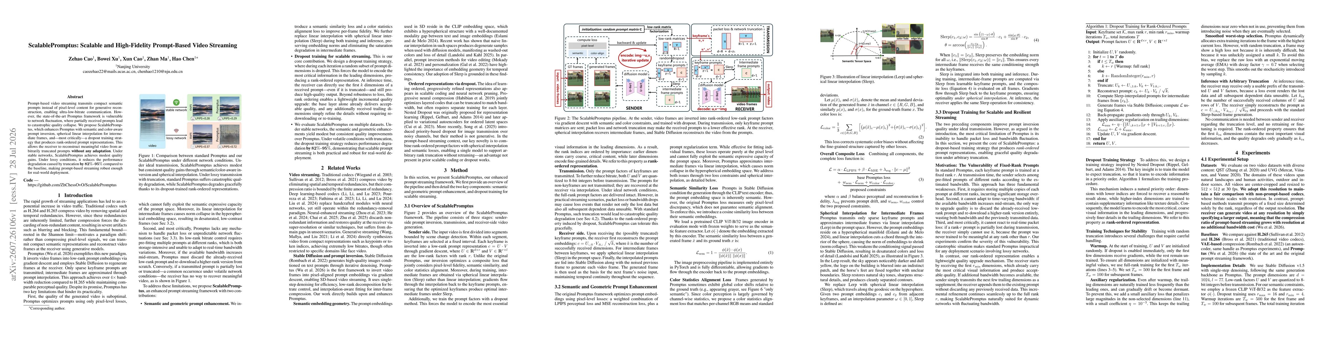 Thumbnail for ScalablePromptus: Scalable and High-Fidelity Prompt-Based Video Streaming