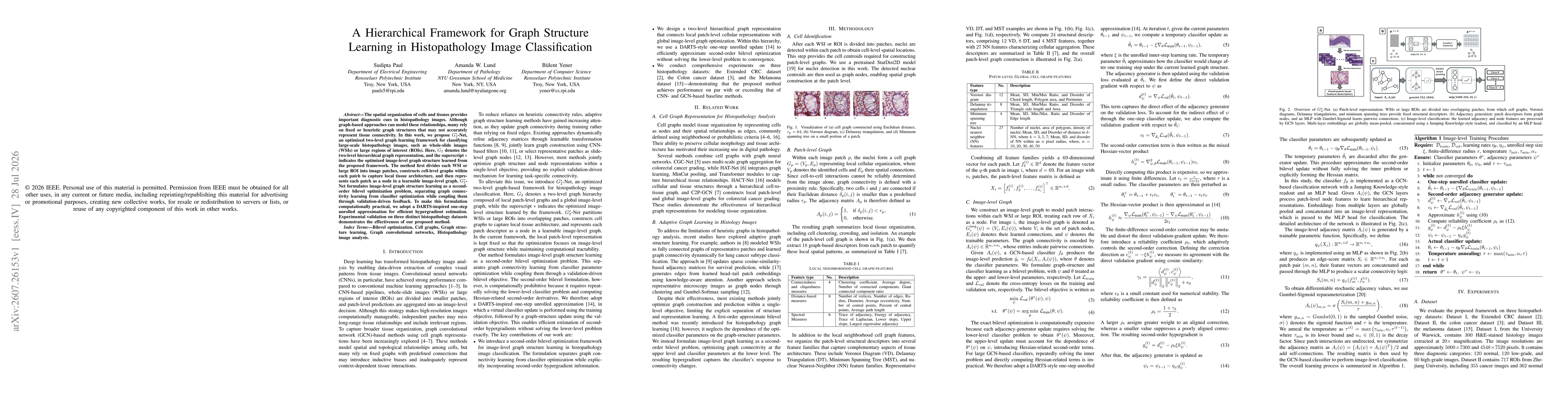 Thumbnail for A Hierarchical Framework for Graph Structure Learning in Histopathology Image Classification