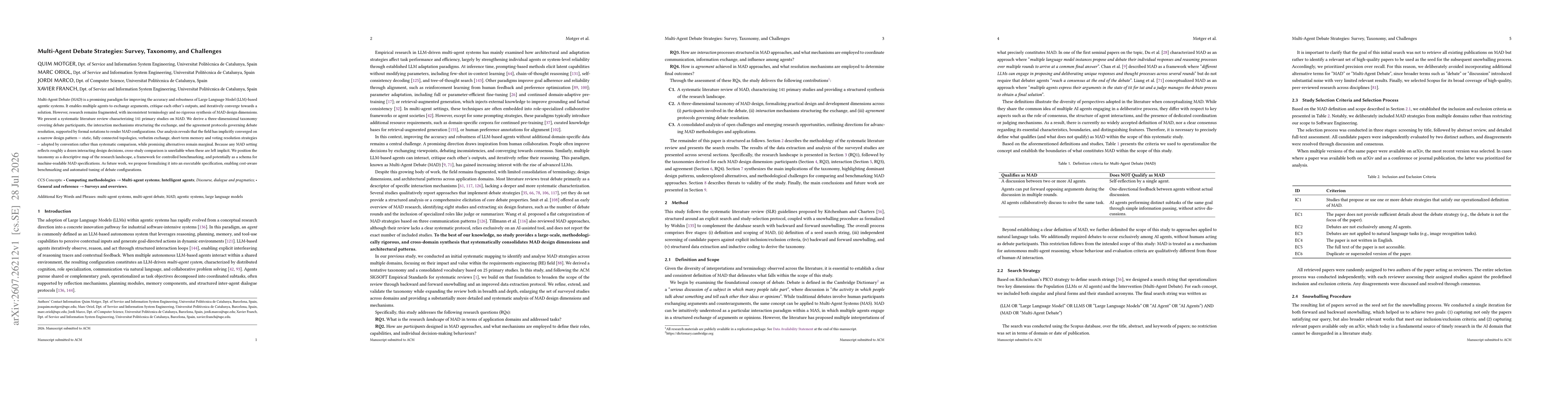 Thumbnail for Multi-Agent Debate Strategies: Survey, Taxonomy, and Challenges