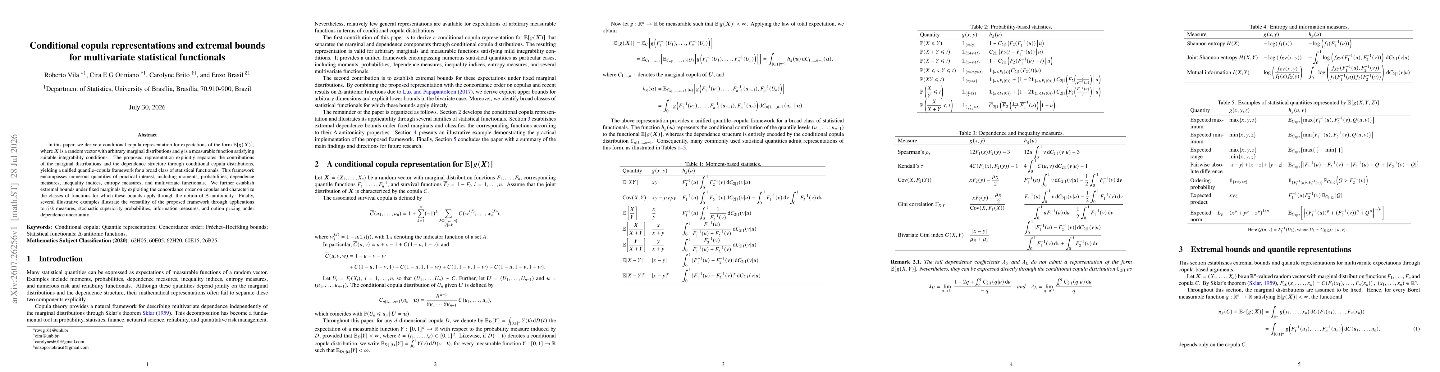 Thumbnail for Conditional copula representations and extremal bounds for multivariate statistical functionals