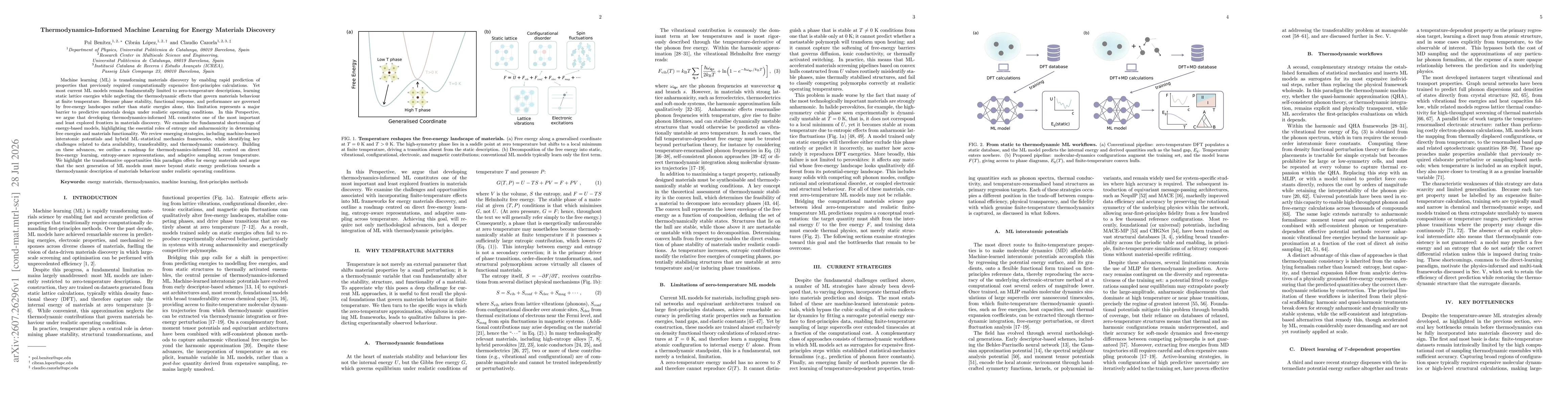Thumbnail for Thermodynamics-Informed Machine Learning for Energy Materials Discovery