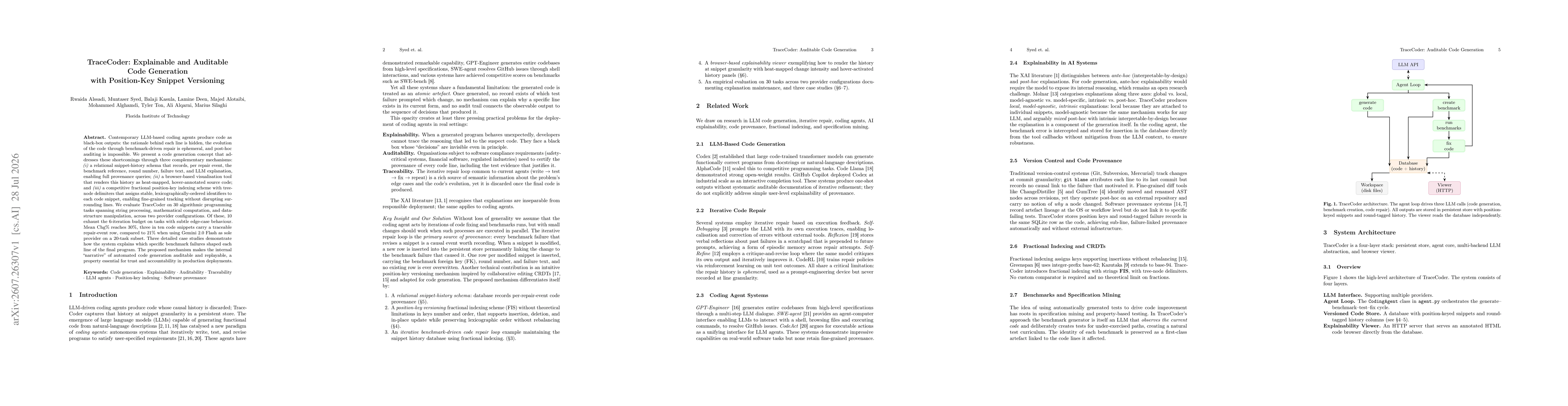Thumbnail for TraceCoder: Explainable and Auditable Code Generation with Position-Key Snippet Versioning