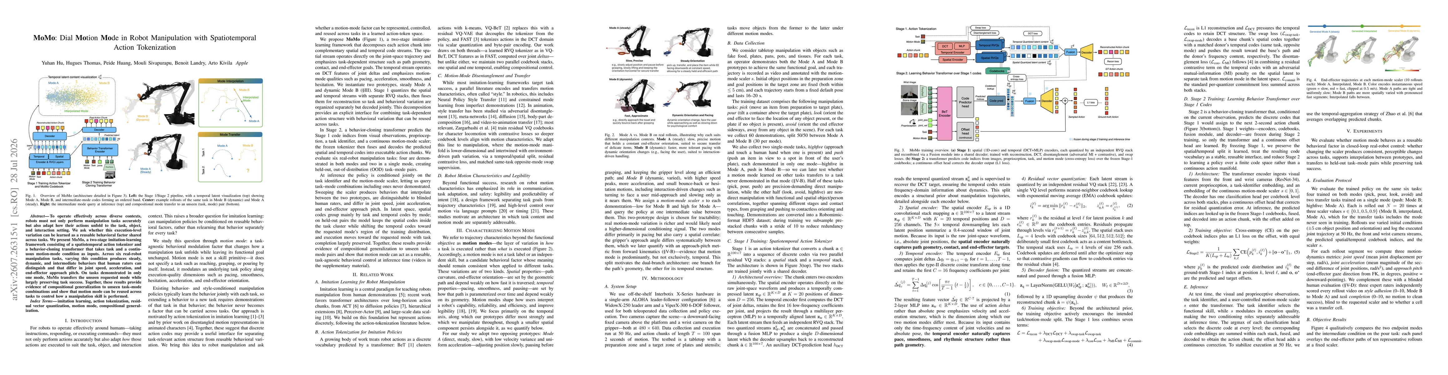 Thumbnail for MoMo: Dial Motion Mode in Robot Manipulation with Spatiotemporal Action Tokenization