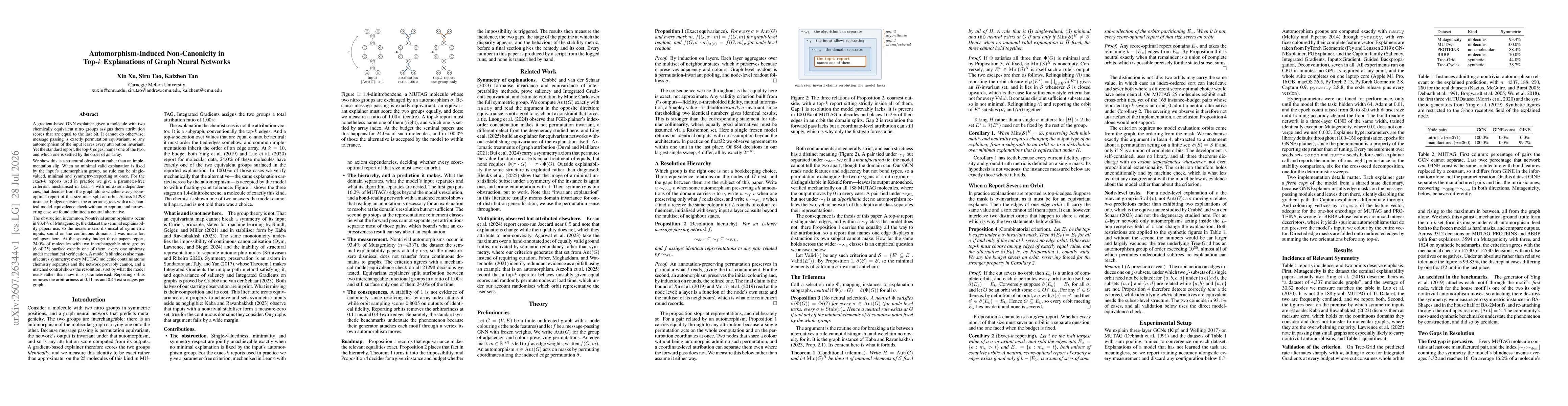 Thumbnail for Automorphism-Induced Non-Canonicity in Top-k Explanations of Graph Neural Networks