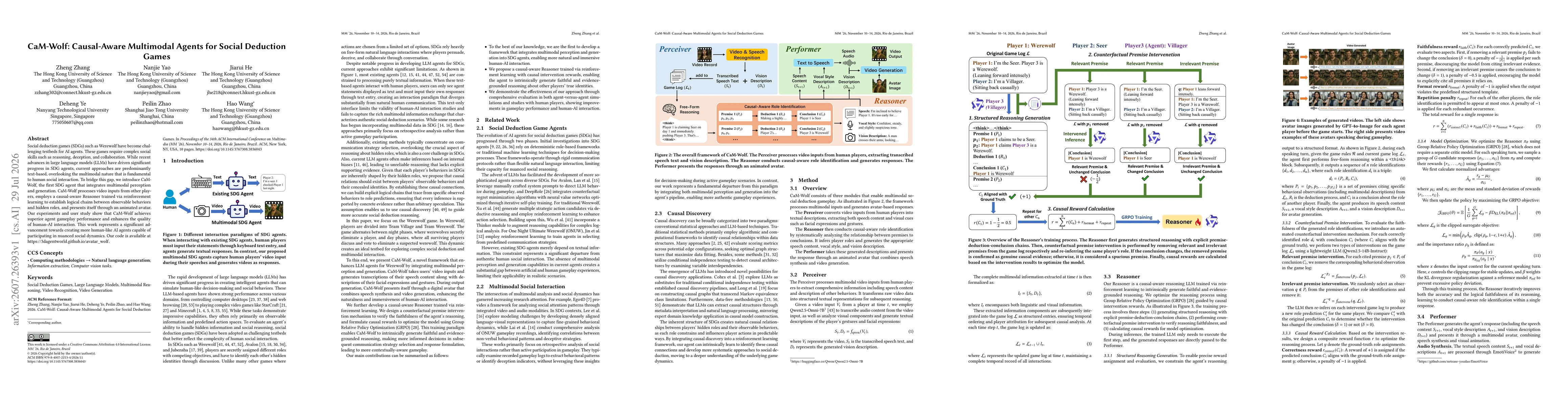Thumbnail for CaM-Wolf: Causal-Aware Multimodal Agents for Social Deduction Games