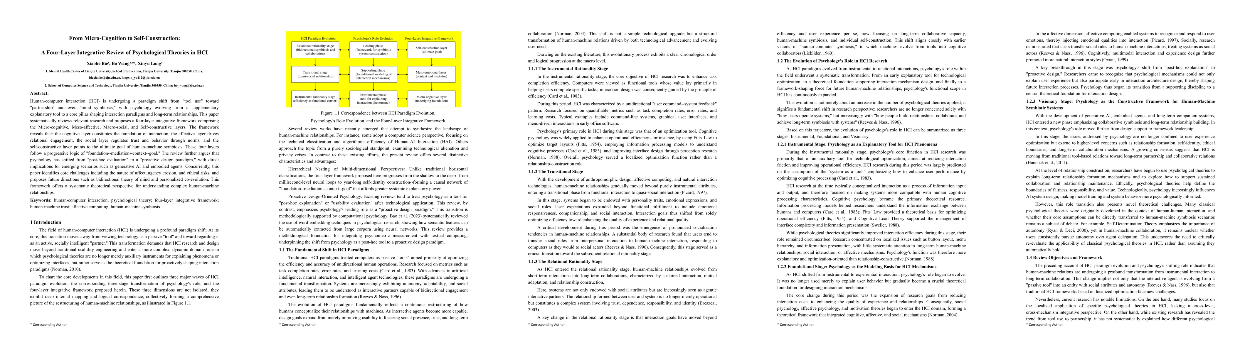 Thumbnail for From Micro-Cognition to Self-Construction: A Four-Layer Integrative Review of Psychological Theories in HCI