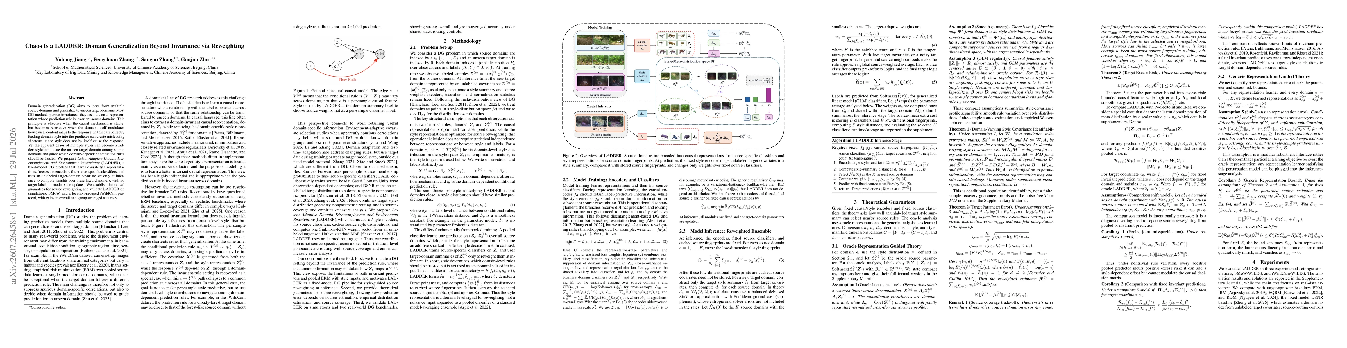 Thumbnail for Chaos Is a LADDER: Domain Generalization Beyond Invariance via Reweighting
