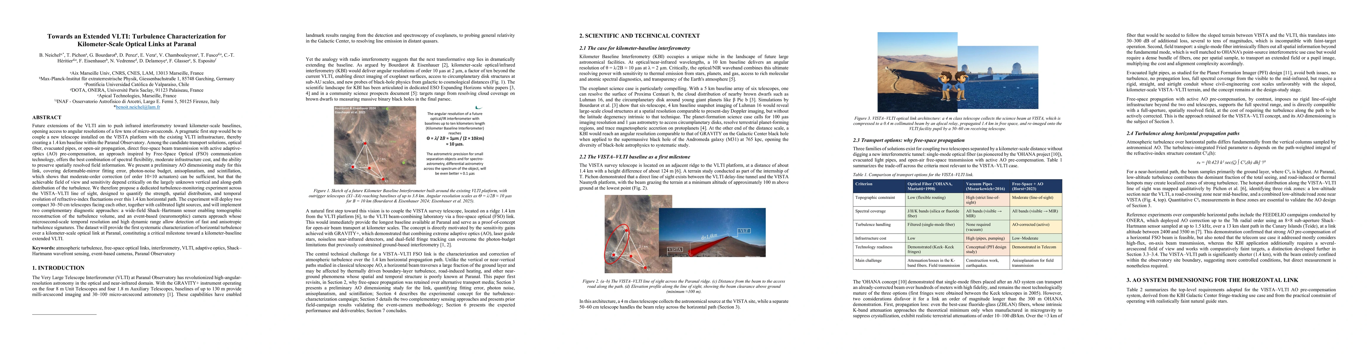 Thumbnail for Towards an Extended VLTI: Turbulence Characterization for Kilometer-Scale Optical Links at Paranal