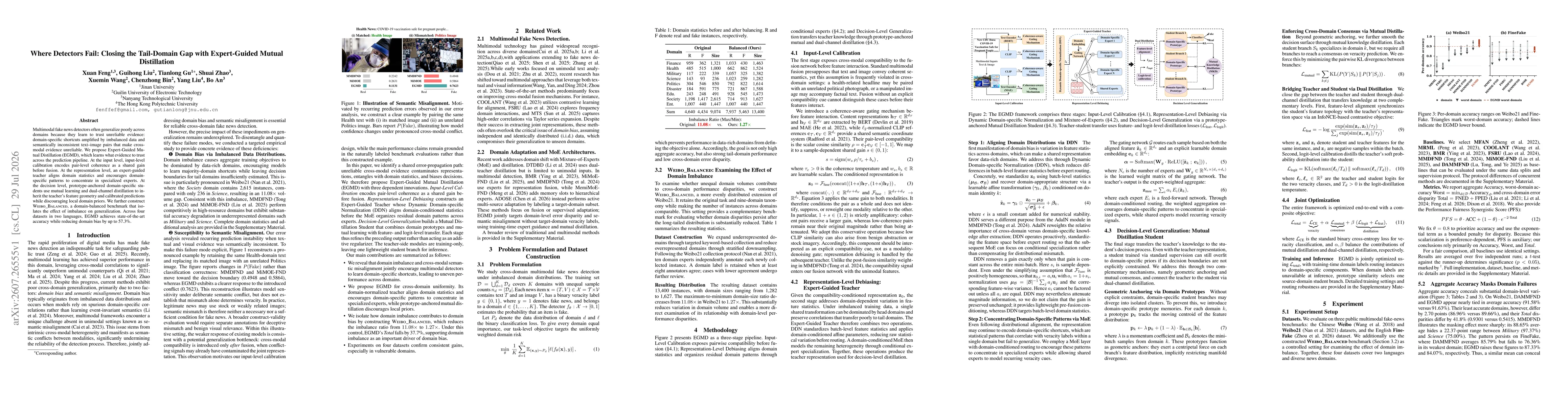 Thumbnail for Where Detectors Fail: Closing the Tail-Domain Gap with Expert-Guided Mutual Distillation