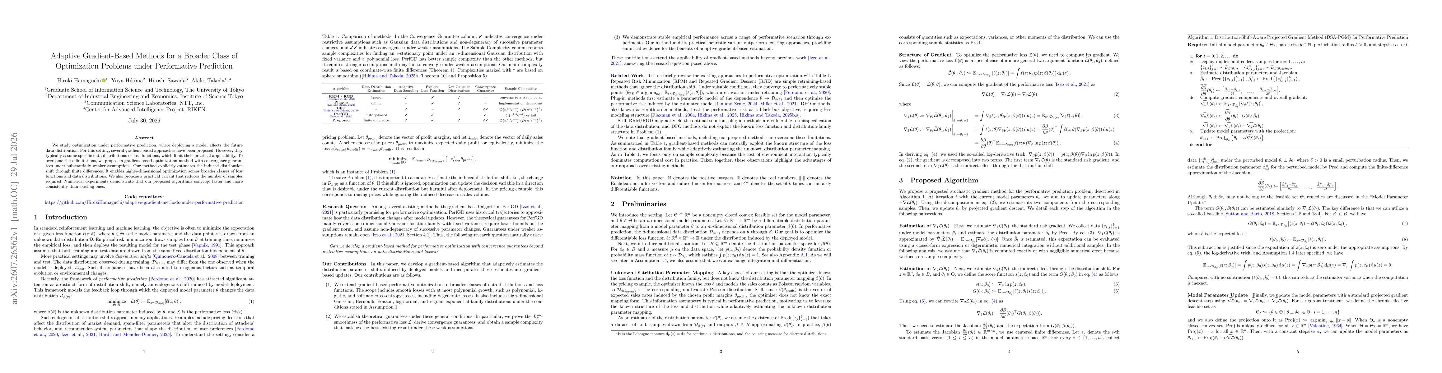 Thumbnail for Adaptive Gradient-Based Methods for a Broader Class of Optimization Problems under Performative Prediction