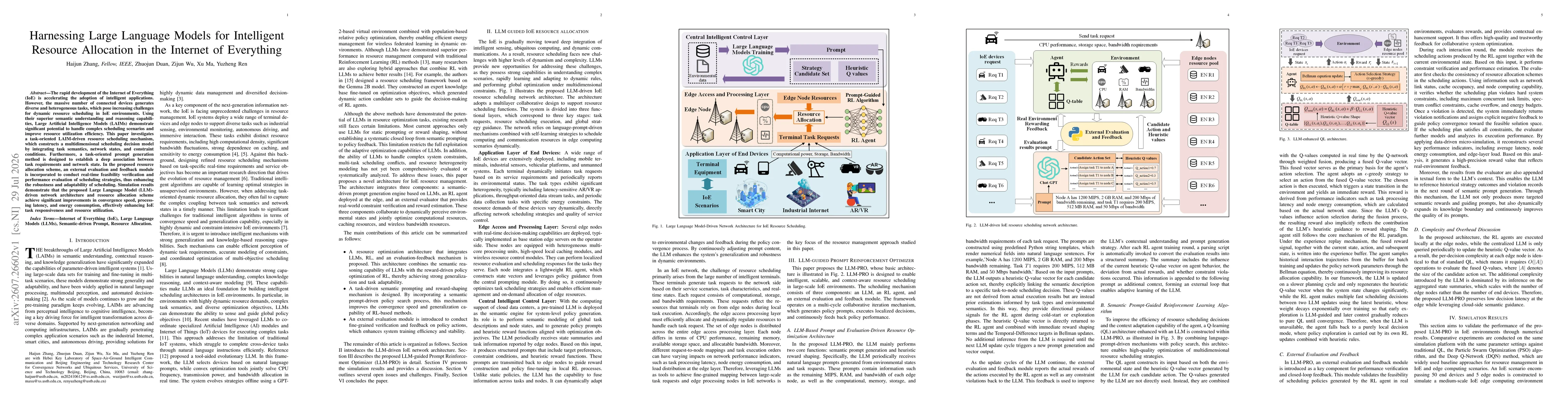 Thumbnail for Harnessing Large Language Models for Intelligent Resource Allocation in the Internet of Everything