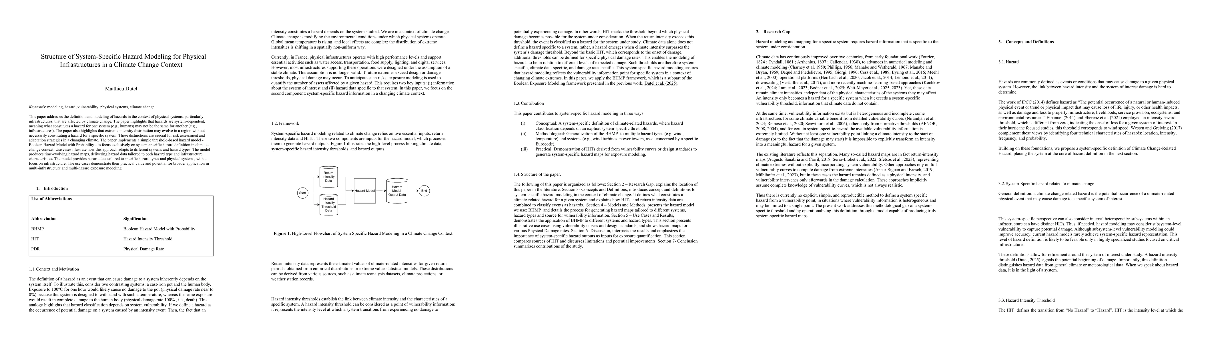 Thumbnail for Structure of System-Specific Hazard Modeling for Physical Infrastructures in a Climate Change Context