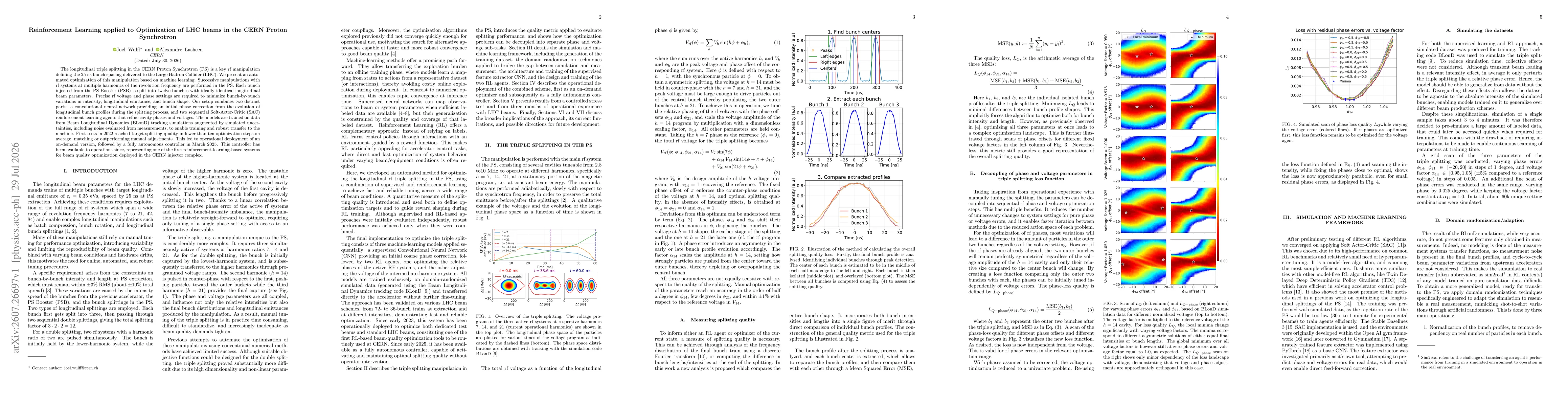 Thumbnail for Reinforcement Learning applied to Optimization of LHC beams in the CERN Proton Synchrotron