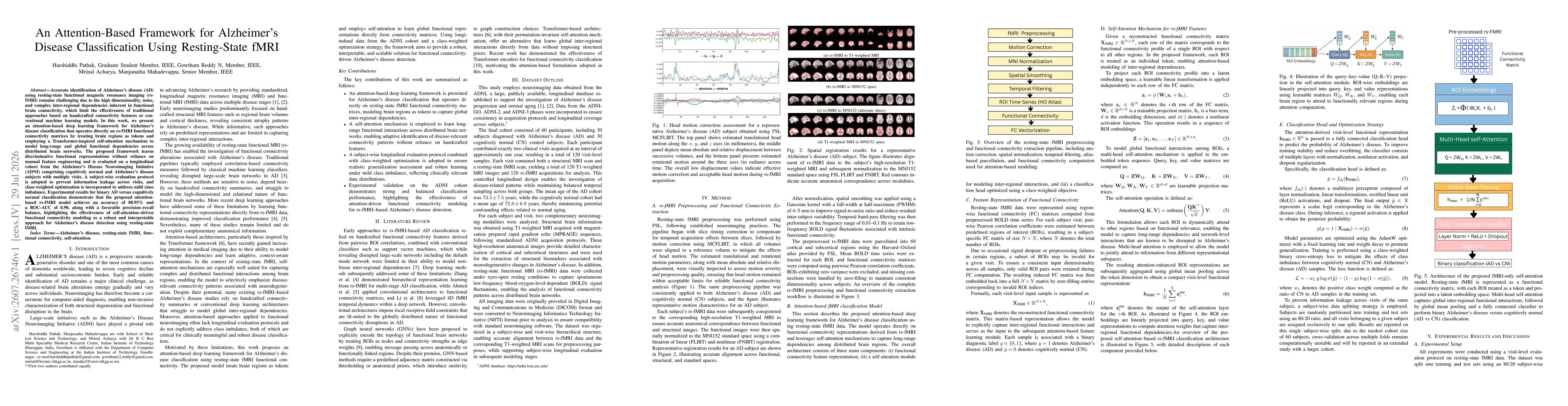 Thumbnail for An Attention-Based Framework for Alzheimers Disease Classification Using Resting-State fMRI