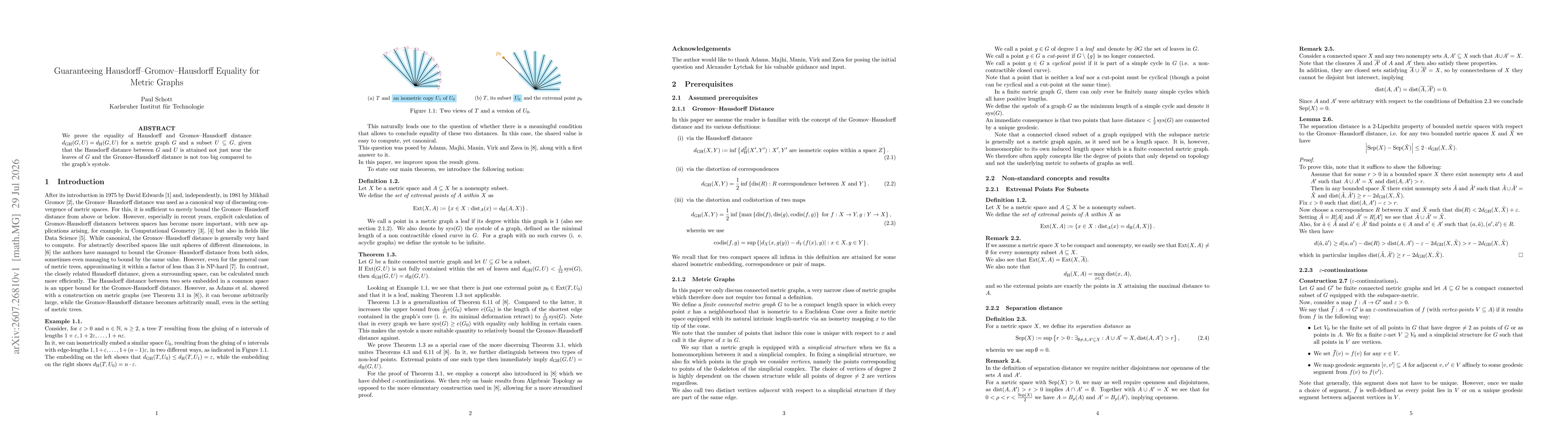 Thumbnail for Guaranteeing Hausdorff-Gromov-Hausdorff Equality for Metric Graphs