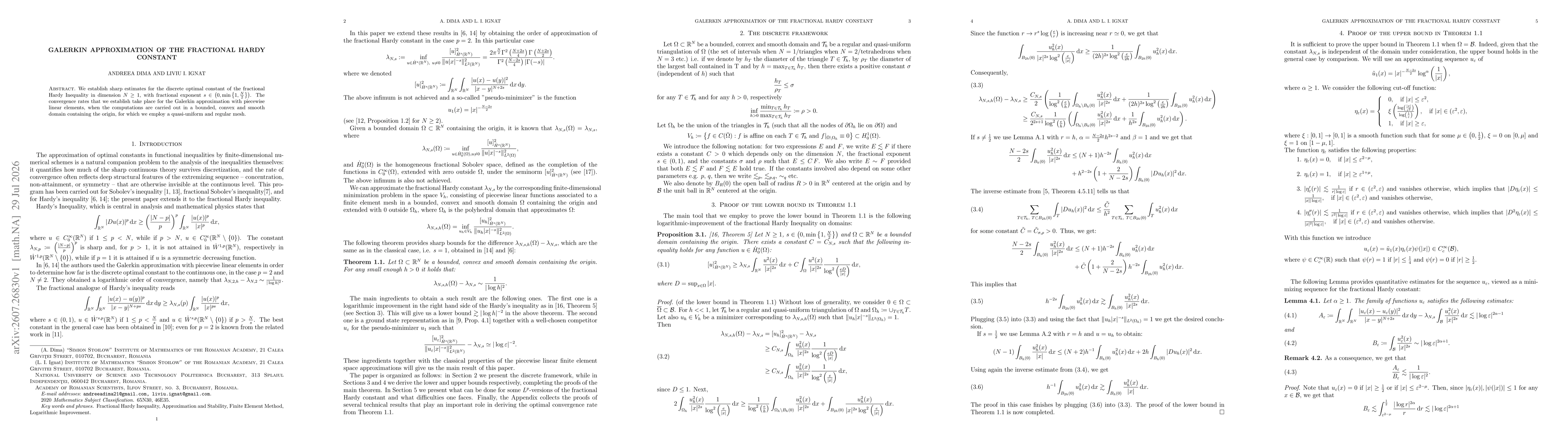 Thumbnail for Galerkin Approximation of the Fractional Hardy Constant