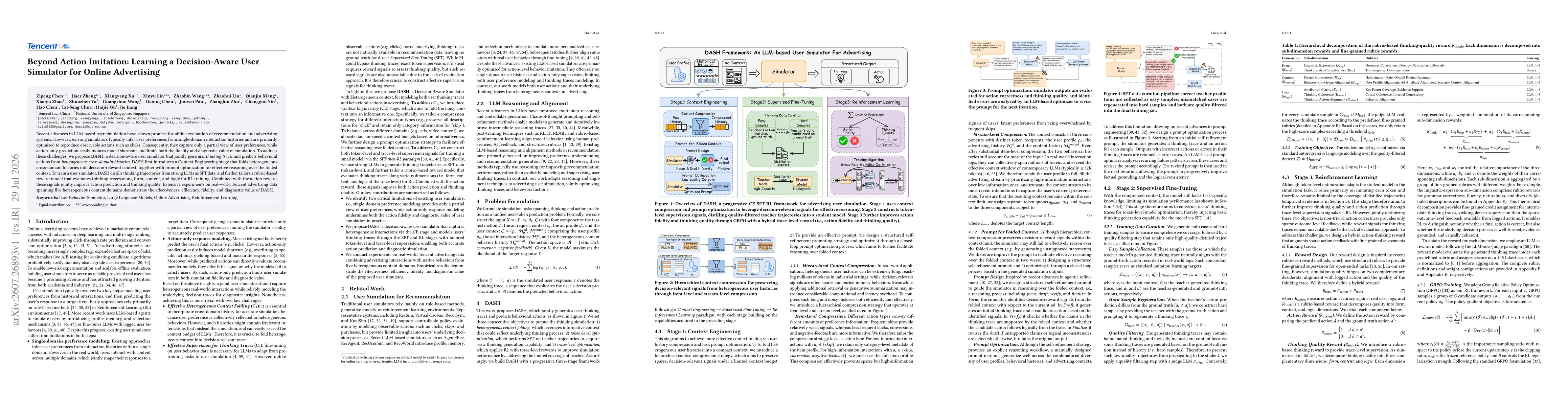 Thumbnail for Beyond Action Imitation: Learning a Decision-Aware User Simulator for Online Advertising