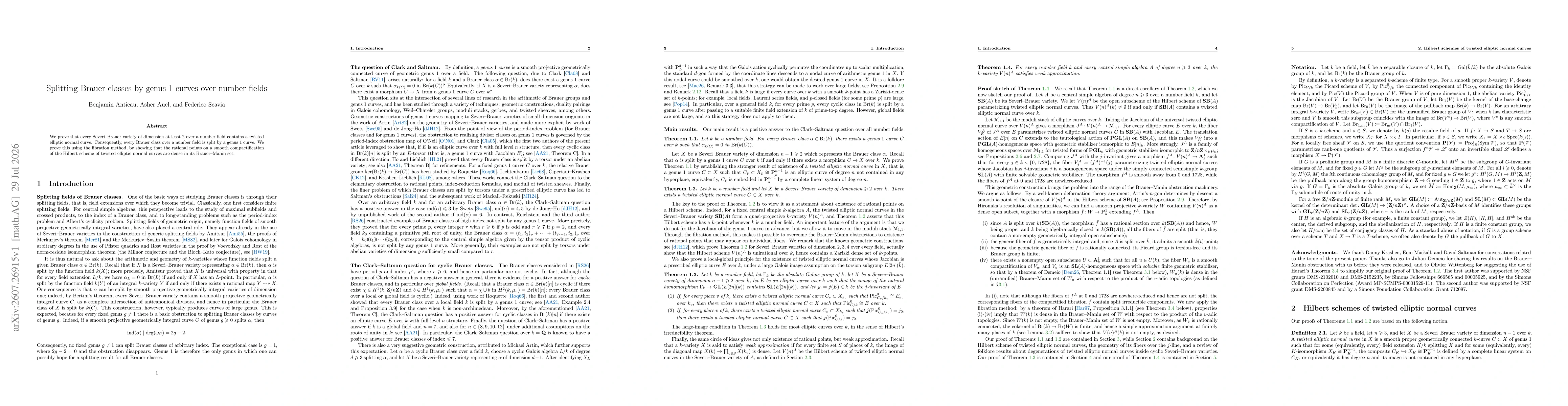Thumbnail for Splitting Brauer classes by genus one curves over number fields
