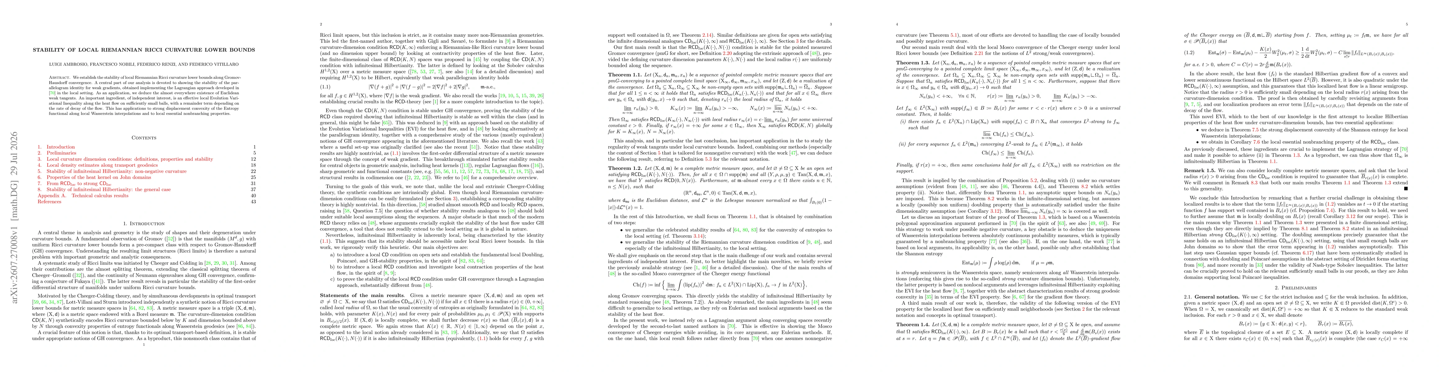 Thumbnail for Stability of local Riemannian Ricci curvature lower bounds