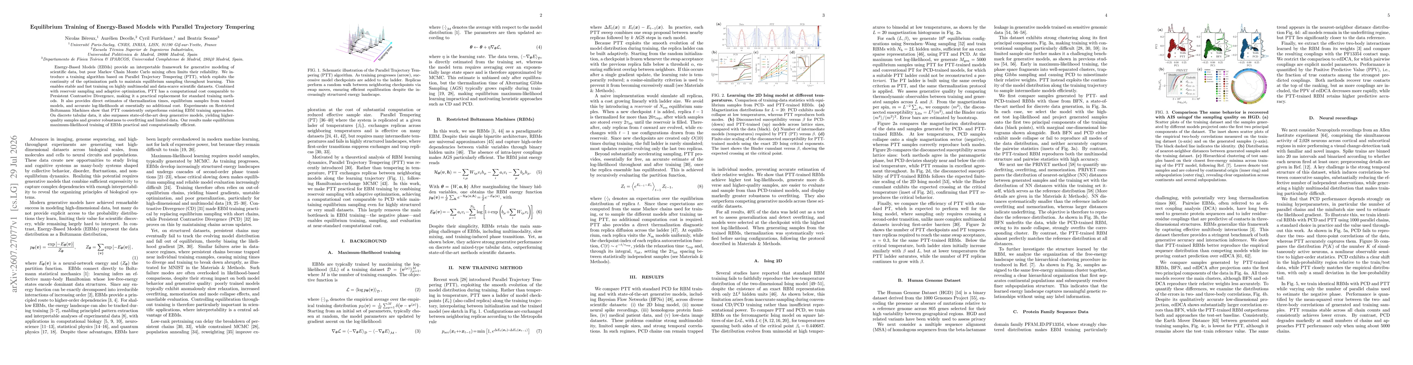 Thumbnail for Equilibrium Training of Energy-Based Models with Parallel Trajectory Tempering