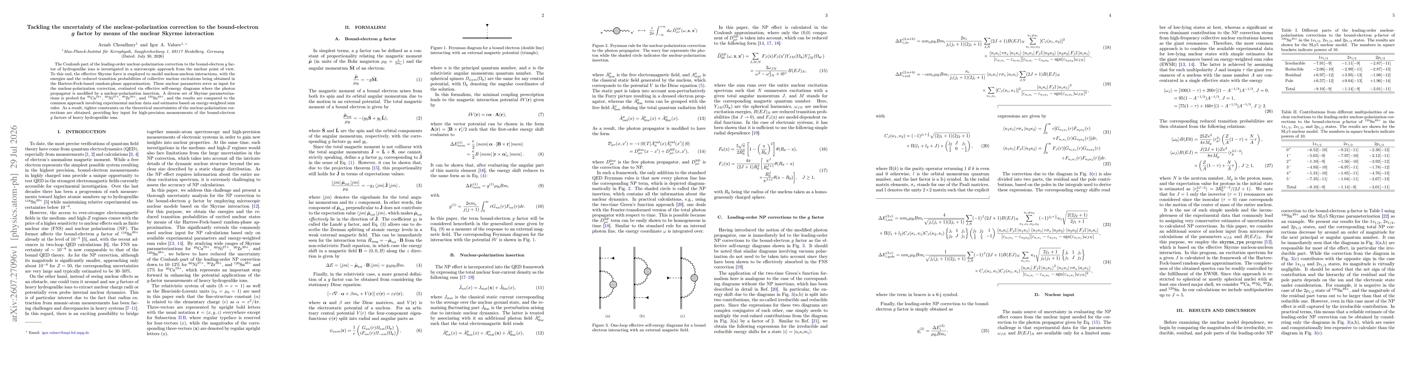 Thumbnail for Tackling the uncertainty of the nuclear-polarization correction to the bound-electron $g$ factor by means of the nuclear Skyrme interaction