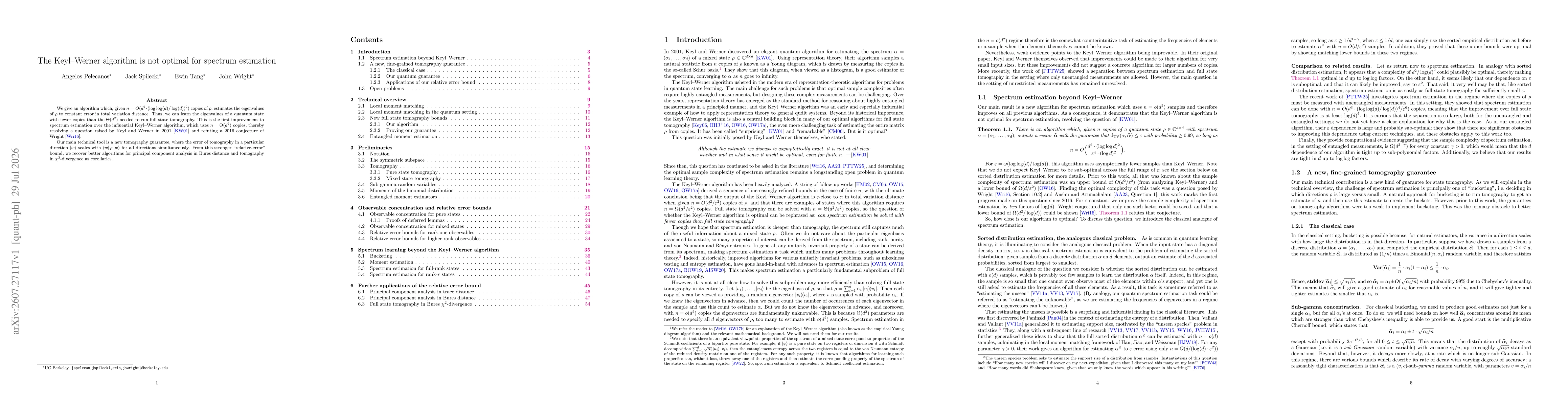 Thumbnail for The Keyl-Werner algorithm is not optimal for spectrum estimation